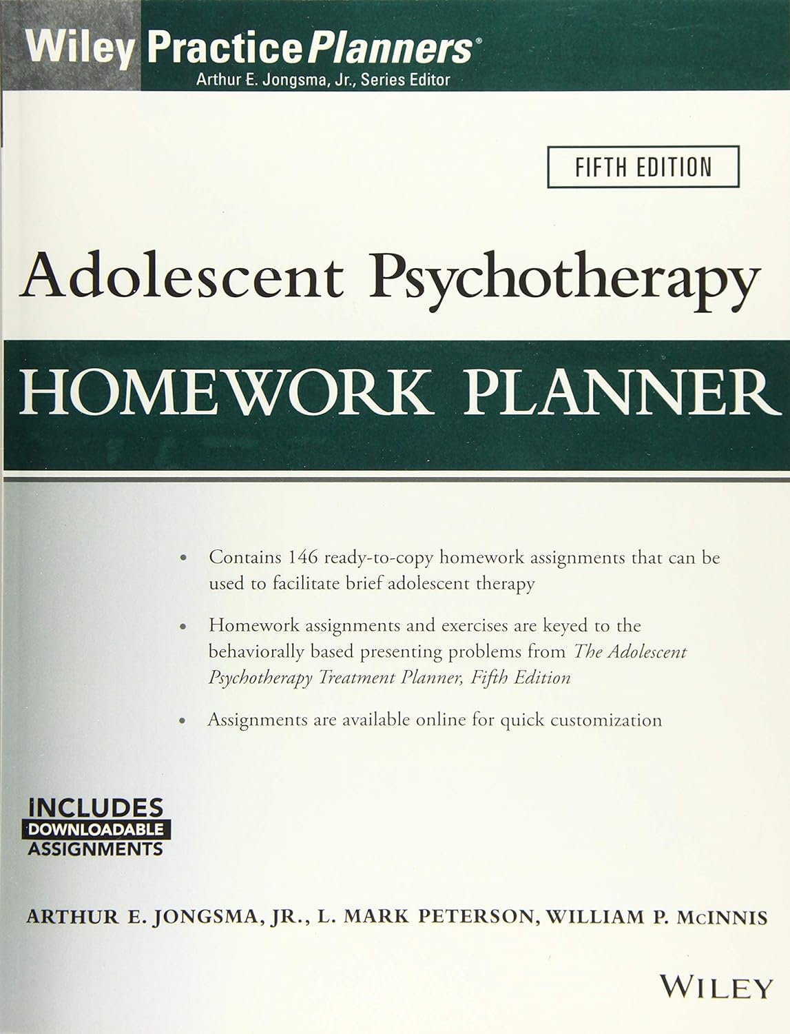 Adolescent Psychotherapy Homework Planner (Practice Planners) 5th Edition by David J. Berghuis e-book PDF