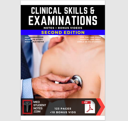 Clinical Skills and the Various Examinations Notes Medical Study MBBS, MD, MBChB, USMLE, PA & Nursing illustrated