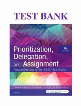 Test Bank Prioritization, Delegation, and Assignment by LaCharity 4th Edition