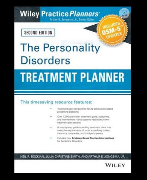 The Personality Disorders Treatment Planner Includes DSM-5 Updates 2nd Edition