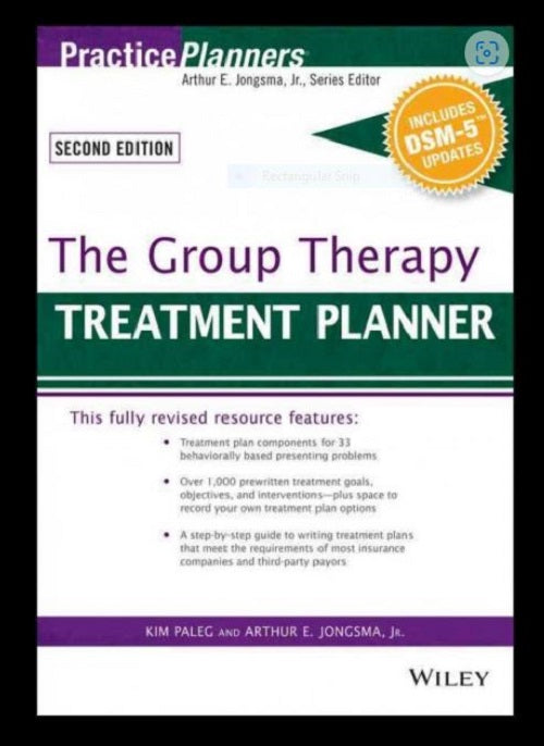 The Group Therapy Treatment Planner with DSM-5 Updates 2nd Edition Practice